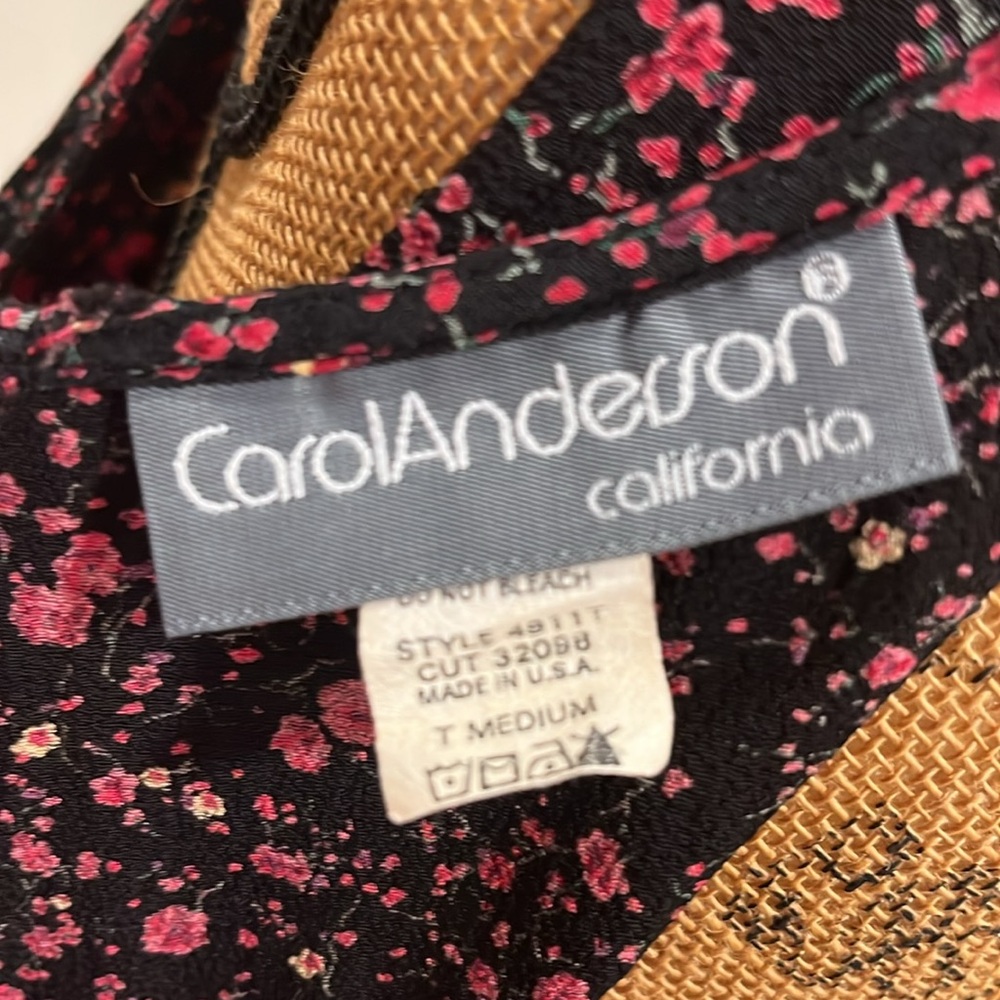 Carol Anderson California Vintage Floral Maxi Dress with Cardigan Sz Medium Tall - Picture 14 of 15